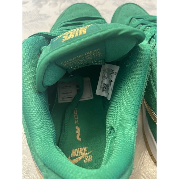 Nike SB Dunk Low Pro St. Patrick's Day 2022 Size 6 BQ6817-303 Suede - Picture 7 of 10